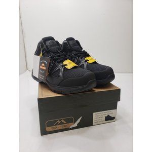 Mov-Tec Mens Shoes Sneakers Steel Toe Workwear Lace Up Ankle Support Black 9